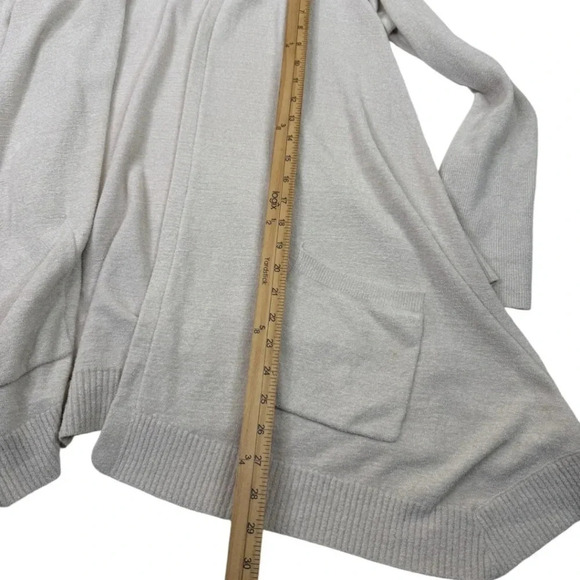 Barefoot Dreams CozyChic Ultra Lite Seashore Hoodie Cardigan - Picture 9 of 11